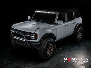 Ford Bronco Windshield Light Bar - Integrated Roof Light Bar System - Oracle - LED - Carbonized Grey
